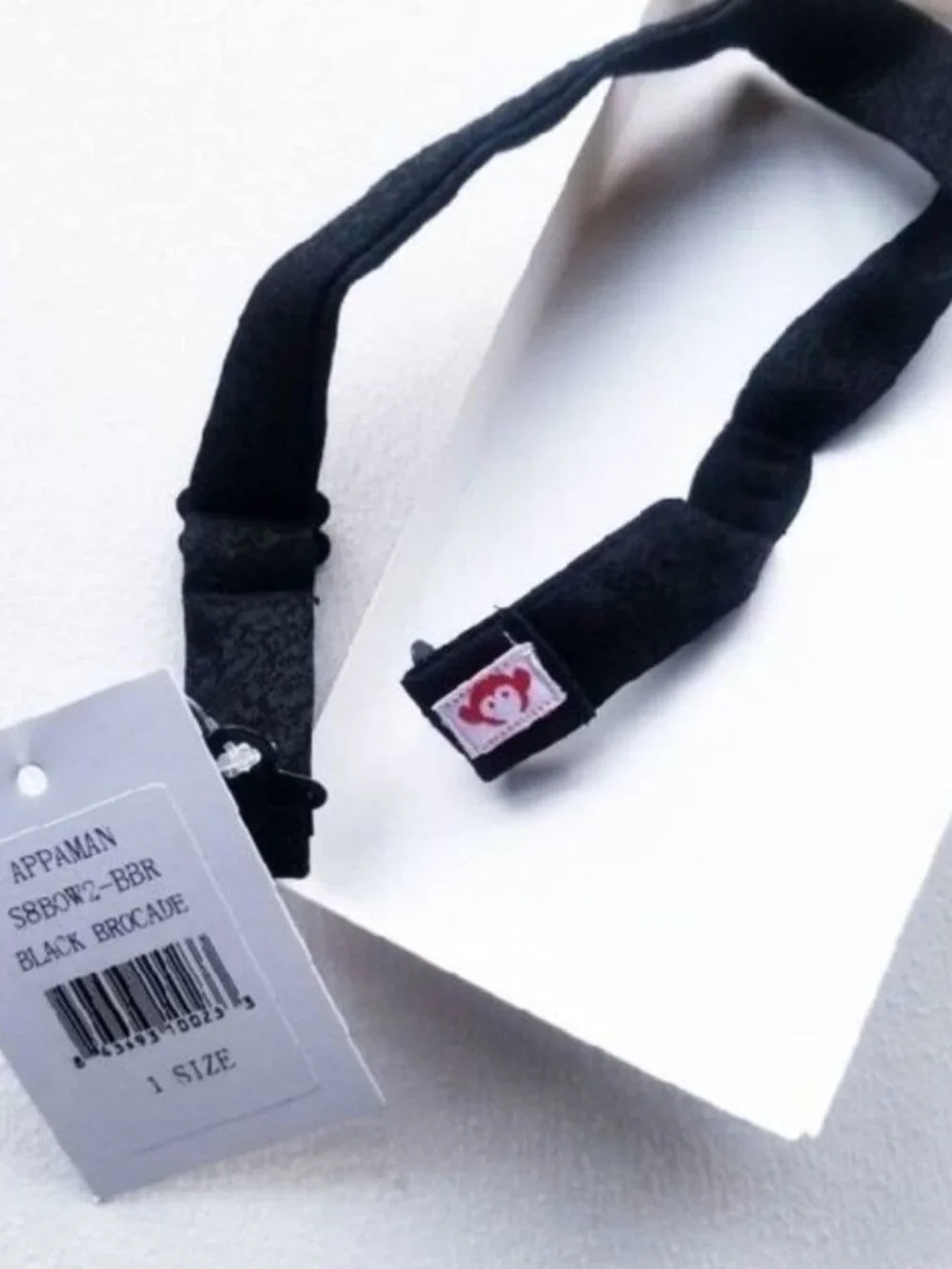 NWT Appaman Bow Tie Black Brocade - 4-10 Y